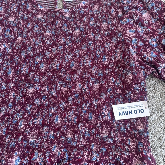 NWT Old Navy Smocked Floral Dress Size Small | Boho Cottagecore Spring Garden - Picture 3 of 10